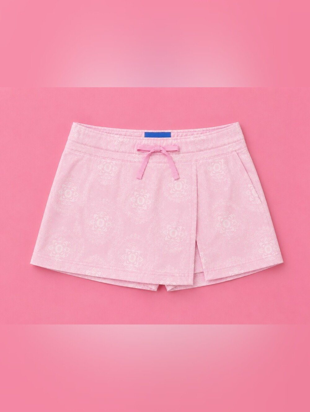 JoyLab Pink Pull-On Mid Rise Skort with Drawstring Tie SIZE MEDIUM